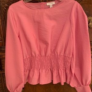 Top shop pink blouse